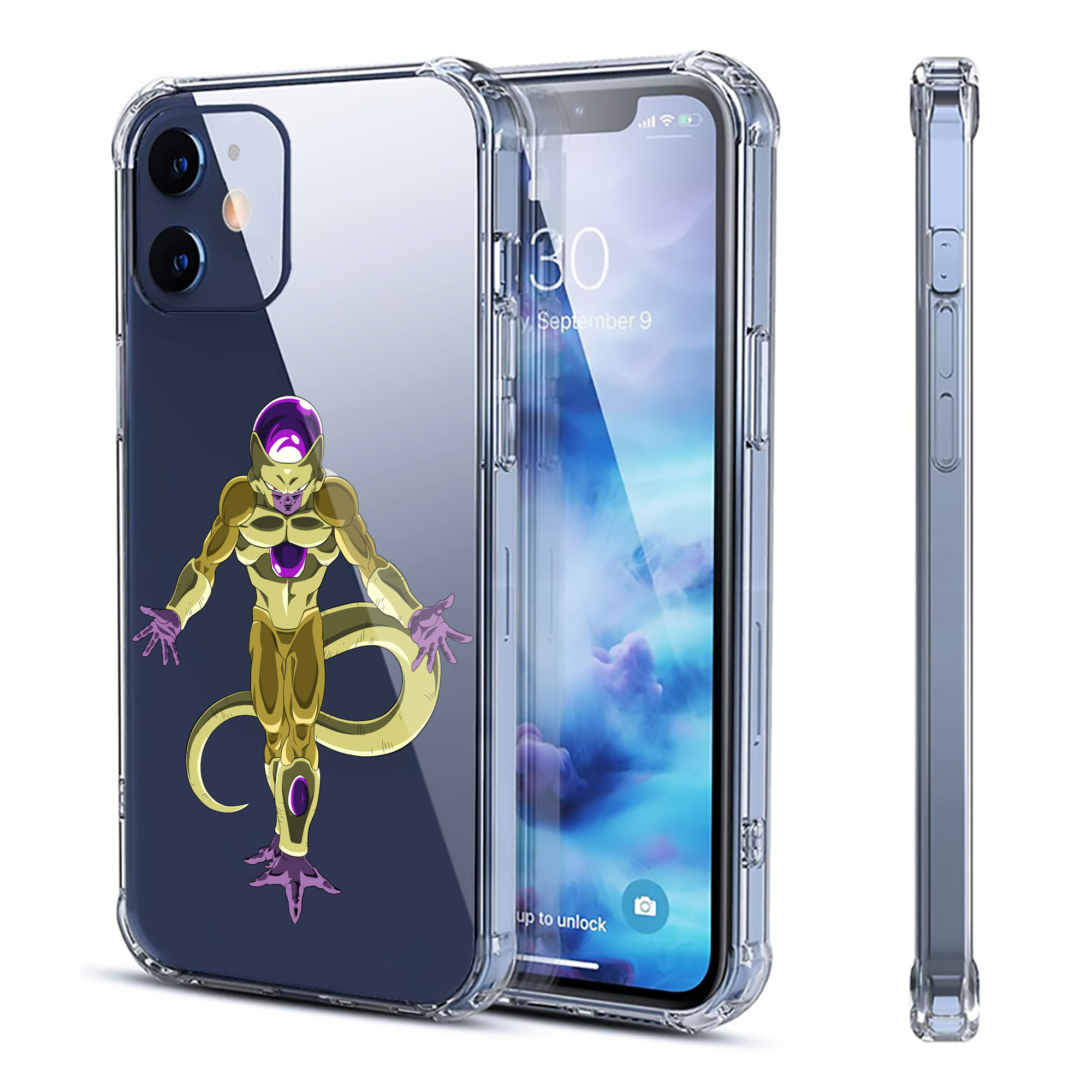 （画像用） ドラゴンボール フリーザ DRAGON BALL Frieza 【iPhone 12シリーズ対応】透明スマホケース（クリアソフトケース）